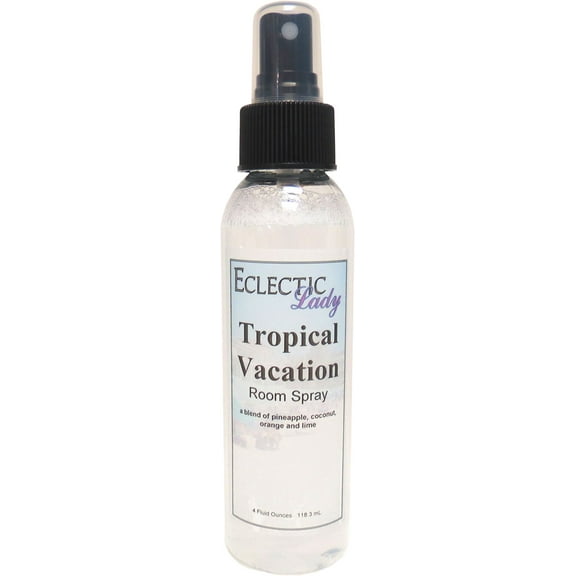 Tropical Vacation Room Spray by Eclectic Lady (Double Strength), 4 Ounces, Fragrant Aromatic Room Mist For Home, Room, Office
