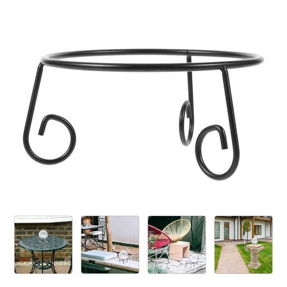 UPOUART Outdoor Gazing Globe Stand Black Metal Base for Garden Sphere Display and Decoration