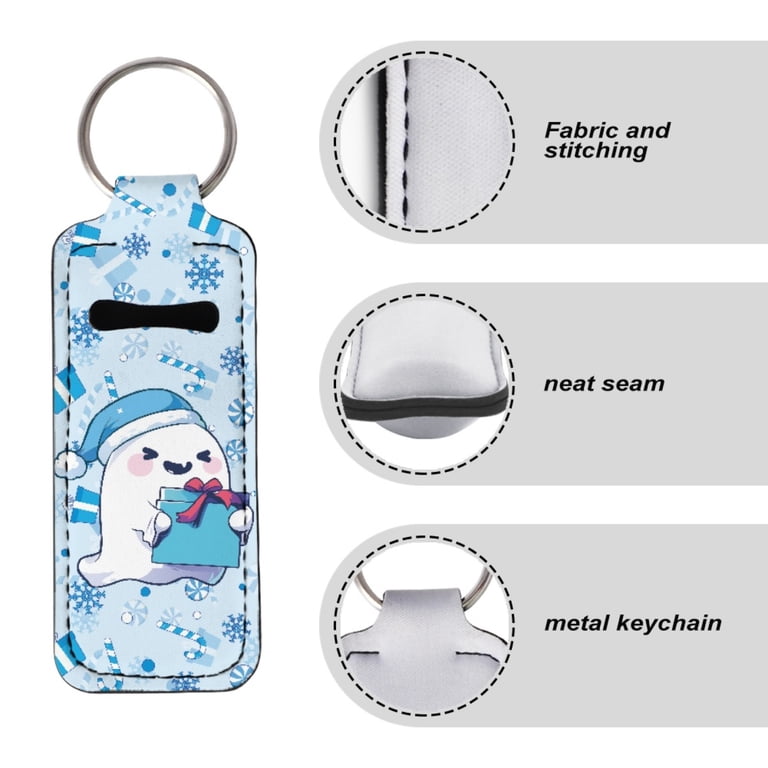 Chapstick Holder Blue Bow