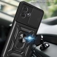 thumbnail image 2 of for Motorola Moto G54  Case with Slide Camera Lens Cover, Military Grade Shockproof Protection Cover Case with Ring Kickstand for Motorola Moto G54 SJ-Red, 2 of 10