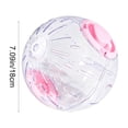 thumbnail image 3 of Clear Hamster Exercise Ball, Ventilation Holes, Turn Lock Closure, No Tools Assembly, for Hamsters, Gerbils, Small Pets, Blue, 1 Pack, 3 of 7
