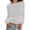 Striped Light Grey White, variant on PRETTYGARDEN Long Sleeve Striped Shirts for Women Soft Ribbed Knit ,Y2k Tshirt,Slim Fit Layering,Cute Tops,Basic Tee,Business Casual Outfits,Spring Fall Trendy Clothes