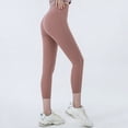 thumbnail image 1 of Pantalones de yoga sin vergüenza para niños, de cintura alta, ajustados, sin costuras, con bolsillo, para levantar la cadera, ropa exterior deportiva, pantalones cortos de fitness, 1 of 4