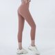 thumbnail image 1 of Pantalones de yoga sin vergüenza para niños, de cintura alta, ajustados, sin costuras, con bolsillo, para levantar la cadera, ropa exterior deportiva, pantalones cortos de fitness, 1 of 4