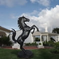 thumbnail image 2 of Nifao Ferrari Horse Bronze Statue Large – Garden Outdoor Decor Sculpture, 26"L x 42"W x 61"H, 2 of 13