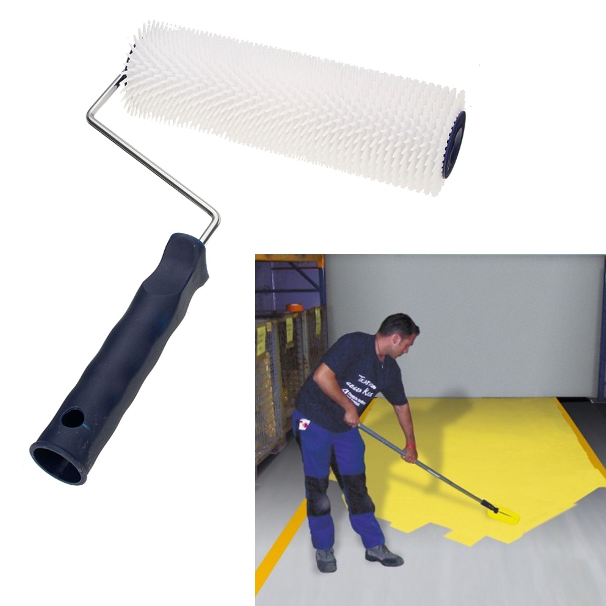 220mm Plastic Spiked Aeration Latex Flooring Screed Levelling Compound