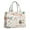 White Boho Bohemia, variant on Large Capacity Tote Bag,Teal Paisley Pattern Handbag Fashion Luxury Tote Bag,15.7"x13"x 5.1" Inches,Laptop Compatible