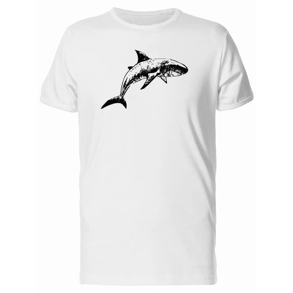 Sketch Of Shark Tee Men's -Image by Shutterstock