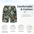 thumbnail image 5 of Lsque Mens Swim Trunks Lilies Flowers Pattern - Bathing Suit Compression Liner - Beach Swim Shorts Swimwear - (S-3XL) - Stretch Quick Dry -Large, 5 of 9