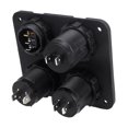 thumbnail image 4 of 2X DC 12V-24V Car Boat Socket Dual USB Charger Voltmeter Switch Panel for Vehicle Car Boat Motor Home, 4 of 6