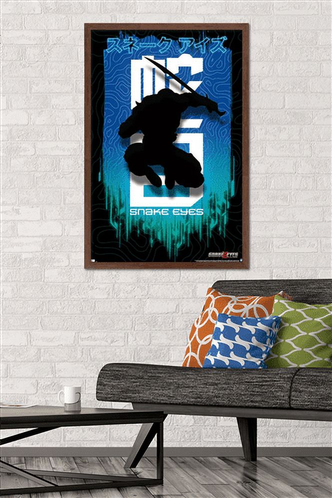 G.I. Joe: Snake Eyes - Shadow Wall Poster, 22.375" x 34", Framed