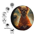 thumbnail image 4 of Sikiie Maple Leaf Meditating Chihuahua PVC Leather Spare Tire Wheel Cover Spare Tire Cover, for Car Truck SUV Camper Trailer Universal Fit(14-17in)-15 inch, 4 of 6