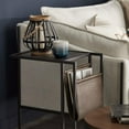 thumbnail image 2 of Bouclair Lanterne Noire Aspect Bois et Métal, 2 of 3