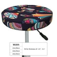 thumbnail image 4 of Lsque Mushroom Doodle Round Bar chair cushion covers Velvet Fabric Premium Comfort Protects from Scratches and Stains for 14-17 Inch Chair- 12 inch, 4 of 7
