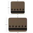 thumbnail image 3 of Retro Country Star Dish Drying Mat for Kitchen Counter, Brown Black Buffalo Plaid Baby Bottle Microfiber Drying Pad, Absorbent Coffee Cup Dishes Drainer Mats 16"x18", 3 of 6
