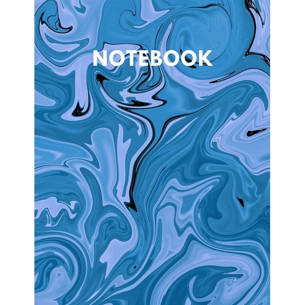 Notebook: Blue Marble Book Unlined Unruled Blank Plain Paper Cute And ...