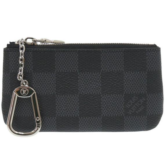 Pre-Owned Louis Vuitton Pochette Cle Damier Graphite N60155 Wallet LV 1493... (Good)