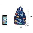 thumbnail image 4 of Bolso Mochila escolar para niños, mochila de nailon con dinosaurio de dibujos animados de animales bonitos para niños y niñas, 4 of 6