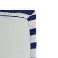 thumbnail image 2 of Ambesonne Starfish Fitted Sheet, Trip Starfish Striped, Full Size, Navy Blue White, 2 of 2