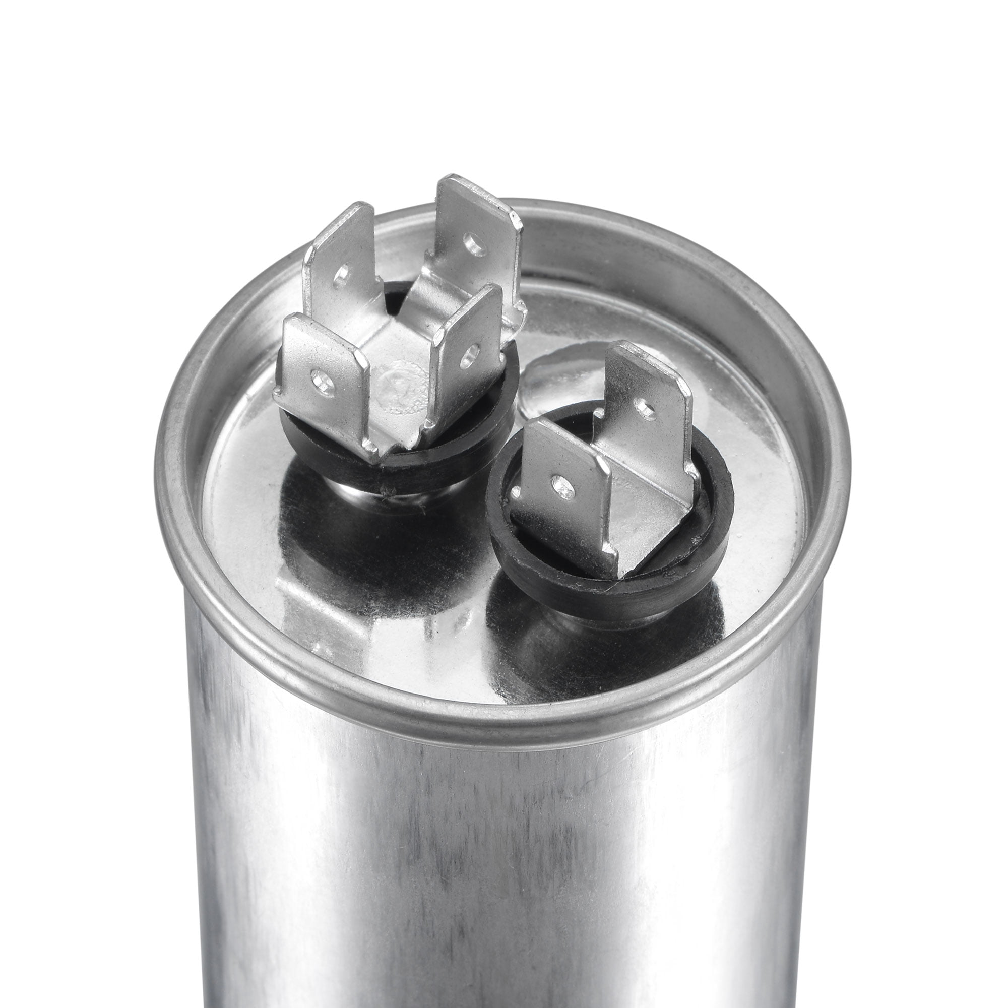Uxcell 5uF 450V AC Aluminum Case with Terminal Round CBB65 Run Capacitor 2 Pack