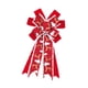 thumbnail image 5 of Lazos de cinta roja para Navidad Lazos para coronas navideñas Lazos para atar con lazos DIY 10 lados Decoración para de Navidad para coronas, 5 of 9