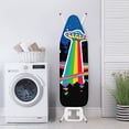 thumbnail image 3 of HELLHERO Ironing Board Cover Hook and Loop Fastener Elastic Edge Rainbow UFO Stars Replacement Ironing Board Covers for Friends, 3 of 5