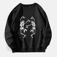 thumbnail image 2 of Long Sleeve Tops Daily Tops O Neck Loose Pullover Tunic Sweatshirts Women Graphic Sweatshirts Comfy Retro Tops, 2 of 4