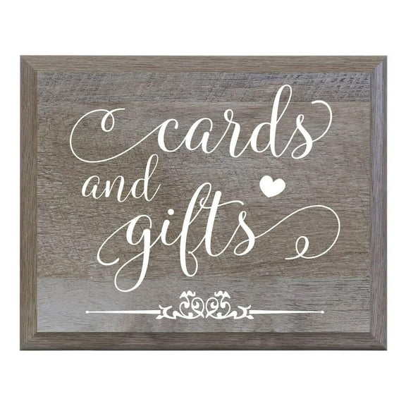 Cards and Gifts Wooden Decorative Wedding Party sign (6x8)