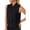 94#Black, variant on Women's Elegant Bow Tie Mock Neck Sleeveless Blouse Office Workwear Shirt Top Sky Blue M