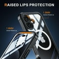 thumbnail image 2 of Case for iPhone 16,Full-Body Rugged Protective Clear Back Hybrid Magnetic Wireless Charging TPE PC with Built-in Screen Shockproof Protector Phone Case for iPhone 16,6.1 inch 2024, 2 of 8