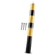 thumbnail image 4 of Poste de bolardo de metal negro y amarillo Zulema 30 pulgadas para carriles de calle y estacionamientos, 4 of 8