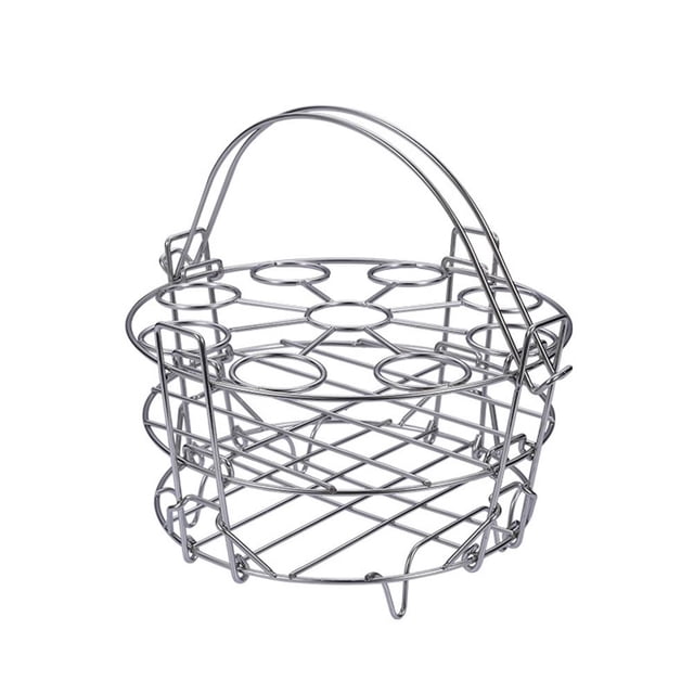 Rejilla De Vapor Para Huevos Trivet Rejilla Para Cocinar Huevos De Acero Inoxidable Con Asa Soporte Multiusos Para Cocinar Al Vapor sonducket HA036126-00