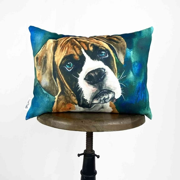 Dog | Boxer Watercolor | Pillow Cover | Dogs | Home Decor | Custom Dog Pillow | Boxer Mom | Dog Lover Gift | Dog Mom Gift | Pillows