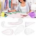 thumbnail image 4 of Curve Ruler, Grading Ruler, Durable With Scale Plastic French Metric DIY Sewing 6pcs Cutting For Drawing, 4 of 8