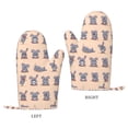 thumbnail image 2 of Kitchen Oven Glove Cartoon bunny expression pack Non-Slip Silicone Cooking Kitchen Gloves Washable Heat Resistant Oven Gloves for Microwave BBQ Baking Grilling, 2 of 7
