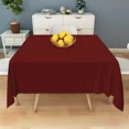 thumbnail image 5 of Tchckioa Dark Maroon Tablecloth for Restaurant Wedding Decor,52x52 Inch Square Stain Proof Table Cloth Cover, 5 of 6