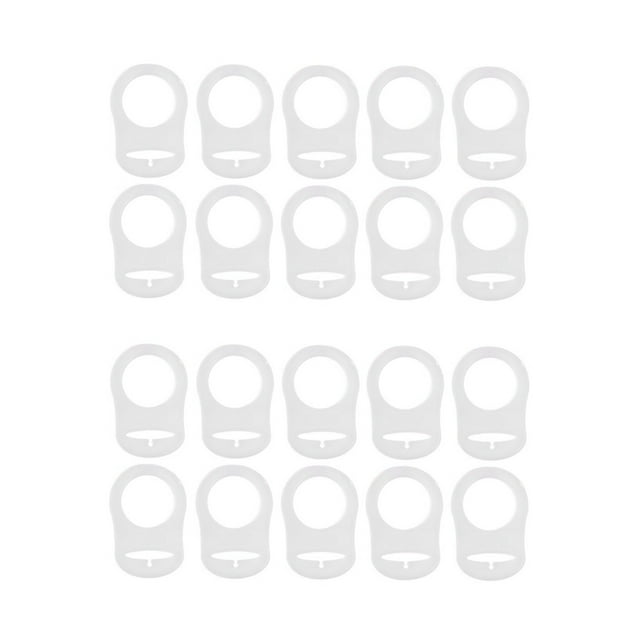 20Pzs Sostenedor de Chupete de Mama Anillo de Boton de Silicona Adaptador Abrazadera de Maniqui