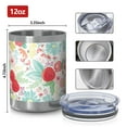thumbnail image 3 of 12oz Tumblers Pioneer Flower Vacuum Insulated Stainless Steel Travel Tumbler Cups Mug with Lid and Straw for Beer,Coffee,Beverages with Cleaning Brush for Cold & Hot Drinks, 3 of 5