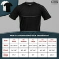 thumbnail image 2 of GOLBERG Men's Cotton Large Crew Neck T-Shirt - Lightweight Tagless Undershirt - Single Pack in Many Sizes - Black (Size - Large), 2 of 5