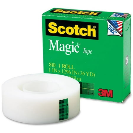 Scotch, MMM81011296, Invisible Magic Tape, 1 / Roll, Matte