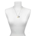 thumbnail image 3 of Delight Jewelry Goldtone Dove Disc Silvertone Script Initial Disc - G - Charm Necklace, 20"+3", 3 of 4
