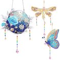 thumbnail image 1 of 3 uds acrílico doble cara flor Animal colgante diamante arte pintura Suncatchers, 1 of 9