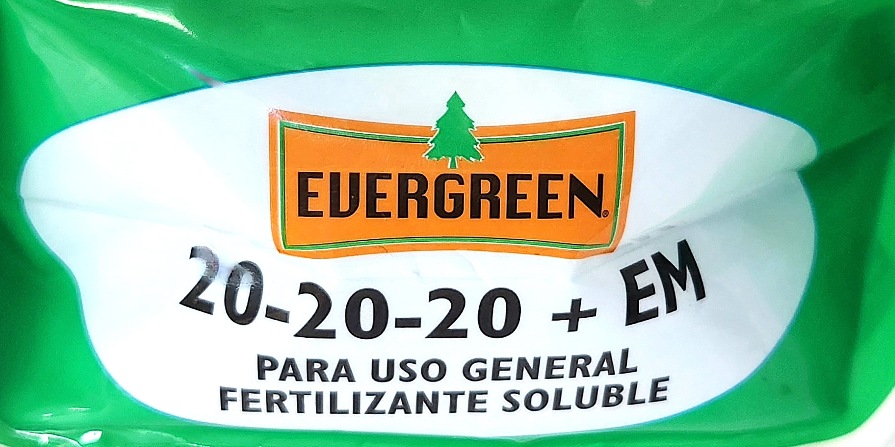 Evergreen All Purpose Blue Water Soluble Fertilizer Plant Food 20-20-20 3 lb