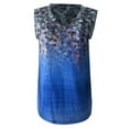 thumbnail image 4 of Fridja Camisole de Blouse Supérieure Décontractée à Col en V Imprimée Sans Manches Womens, 4 of 9