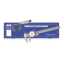 Westward Measuring Tool Kit,3 Pc,Hardened Case 4KU85