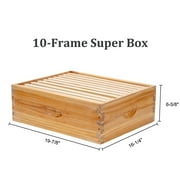 Bee Castle 10-Frame Beeswaxed Complete Bee Hives Kit with 2 Deep Box and 1 Medium Box