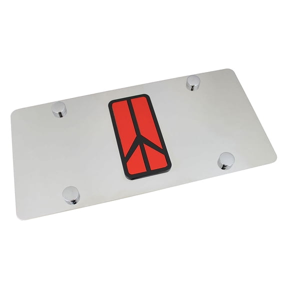 Oldsmobile Rocket Logo License Plate (Chrome)
