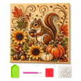 thumbnail image 2 of DIY Autumn Harvest Pumpkin Pearl Diamond Art Kit, 3D Pearl Diamond Art for Adults, Autumn Pearl Painting Kit with Beads and Canvas, Fall Home Wall Decor Craft Gift, 2 of 4