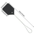 2 Pack Sturdy Leather Fly Swatter For Indoors 17.5 In Long Handle