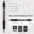 thumbnail image 4 of Bazic Bolígrafo Spencer, Bolígrafo Retráctil Negro, Bolígrafos Con Agarre De Barril Suave, Punta Negrita De 1,0 Mm, Escritura Suave Para Profesores De Oficina Y Escuela (Paquete De 4) 1 Paquete, 4 of 5